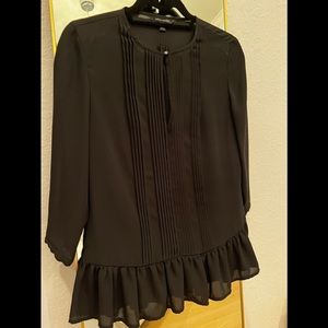 Banana Republic black blouse.